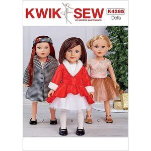 Kwik Sew Sewing Pattern 4265‎ 18" Doll Clothes